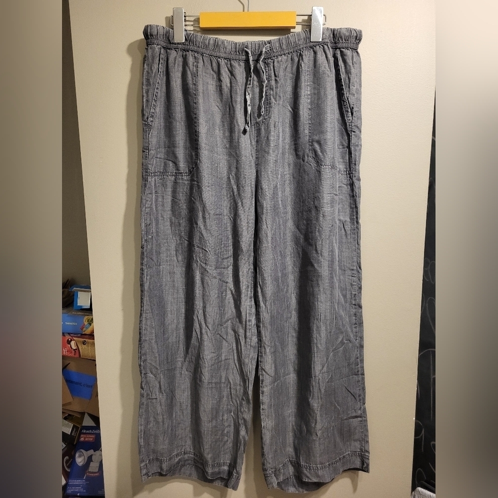 Splendid Women's Charcoal Wide Leg Pants, Size XL (32)